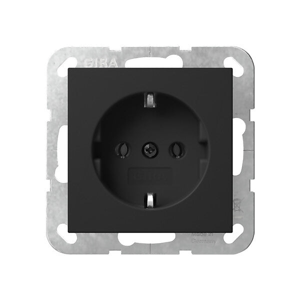 Gira Steckdose o.Kr. Schwarz 4466005